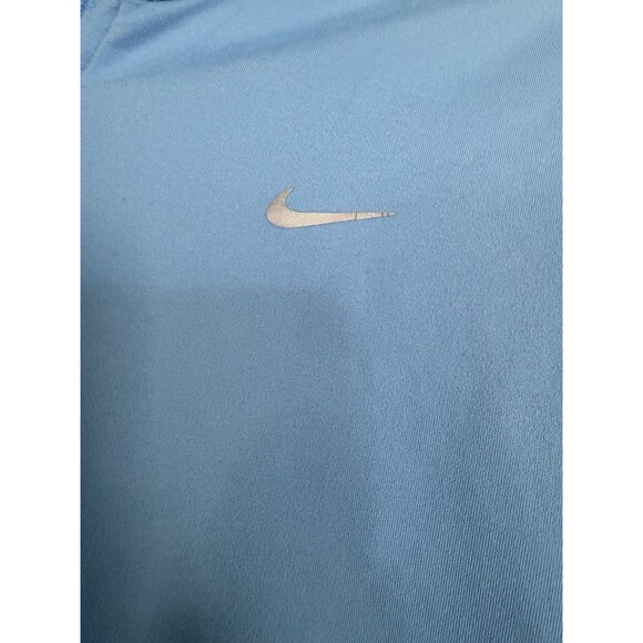 Nike Dri Fit Athletic Pullover 1/4 Zip Turquoise Women’s Medium Thumb holes.Sz M - Picture 3 of 5